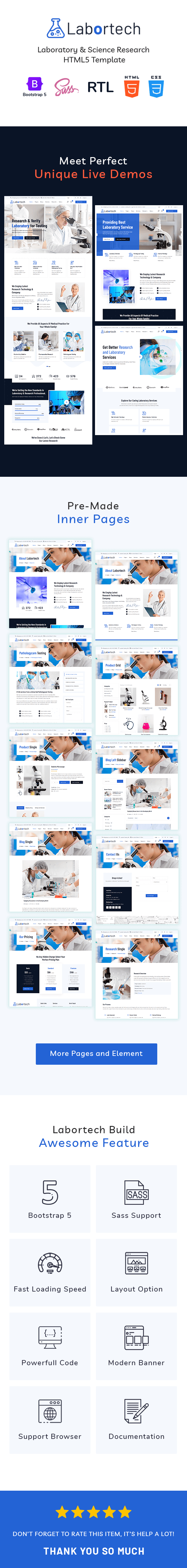 Labortech - Laboratory & Science Research HTML5 Template