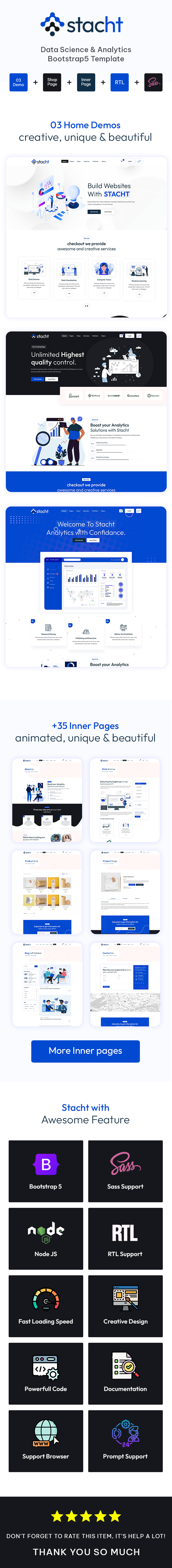 Stacht - Data Science & Analytics Bootstrap5 Template - 1