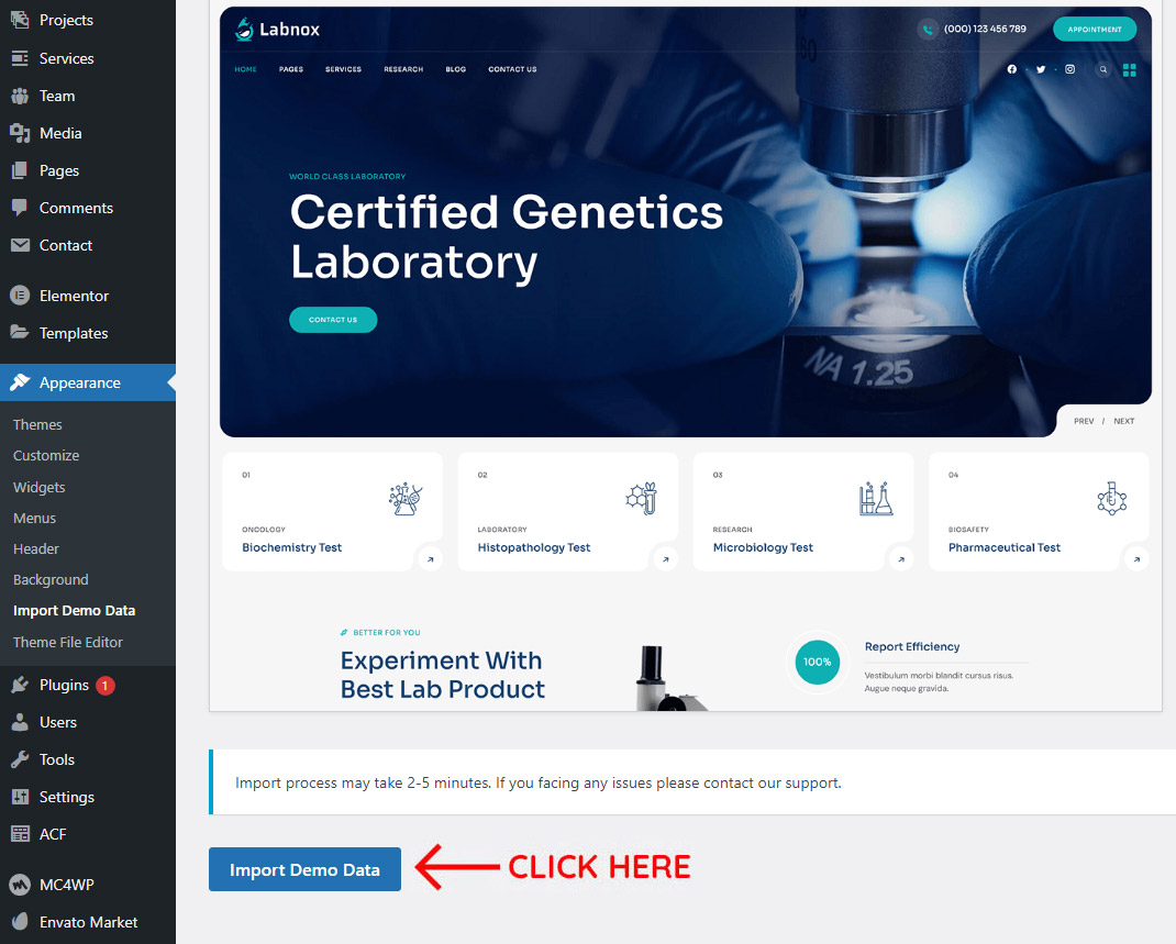 Documentation For Labtox - Laboratory & Science Research WordPress Theme