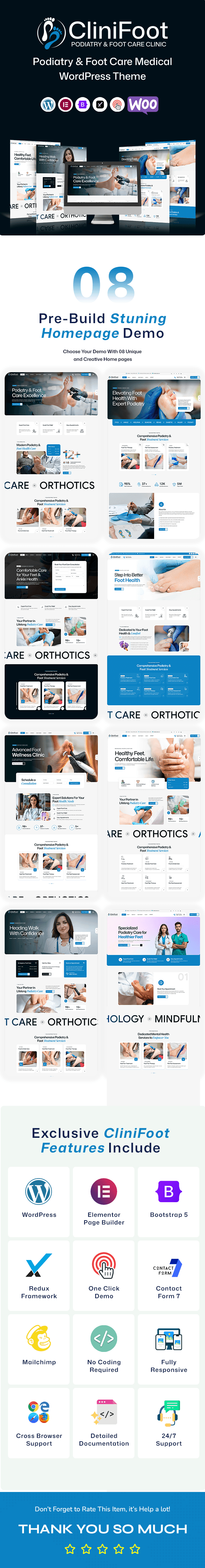 CliniFoot – Podiatry & Foot Care Medical WordPress Theme - 2