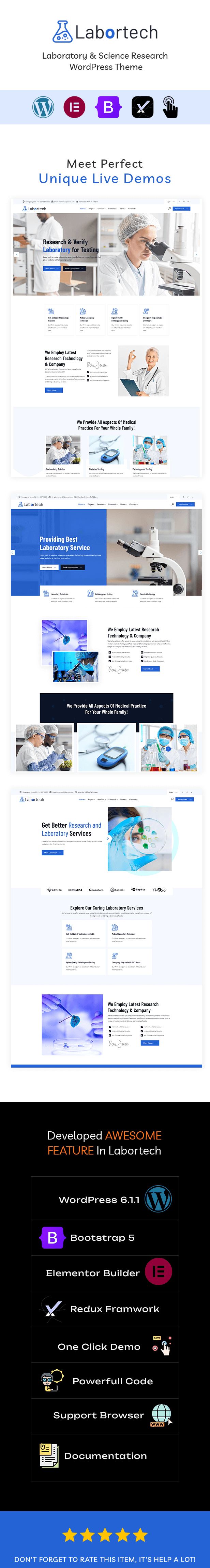 Labortech - Laboratory & Science Research WordPress Theme - 3