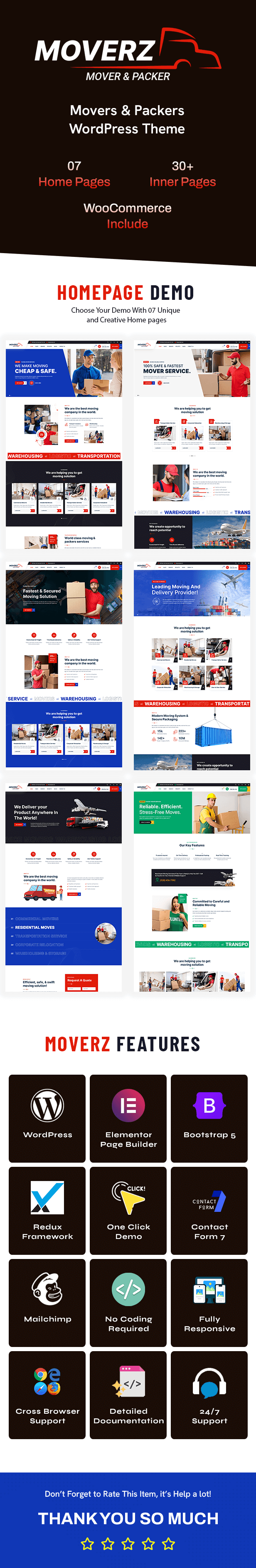 Moverz – Movers & Packers WordPress Theme