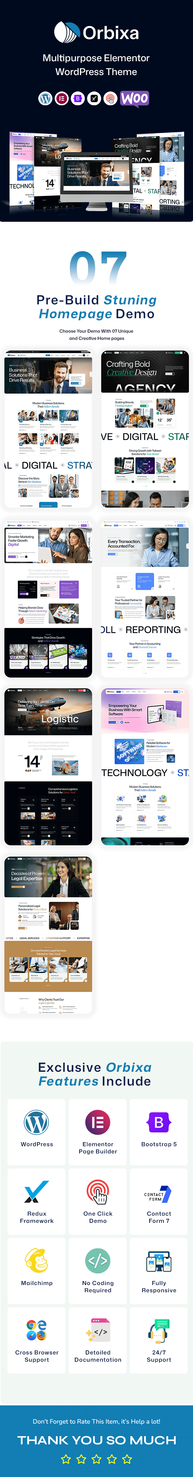Orbixa – Multi-Industry WordPress Theme for Modern Businesses