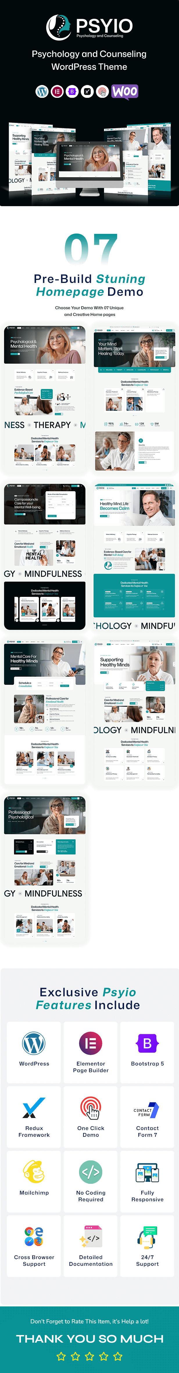 Psyio Psychology WordPress Theme Preview