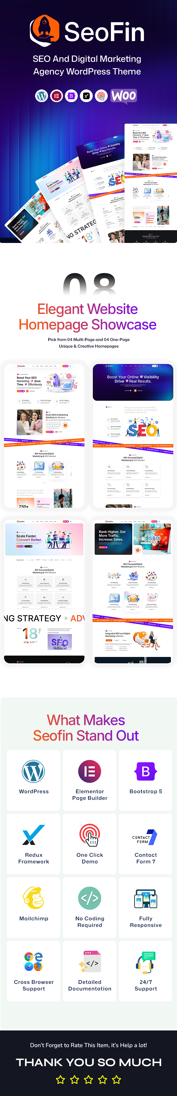 Seofin – SEO And Digital Marketing Agency WordPress Theme