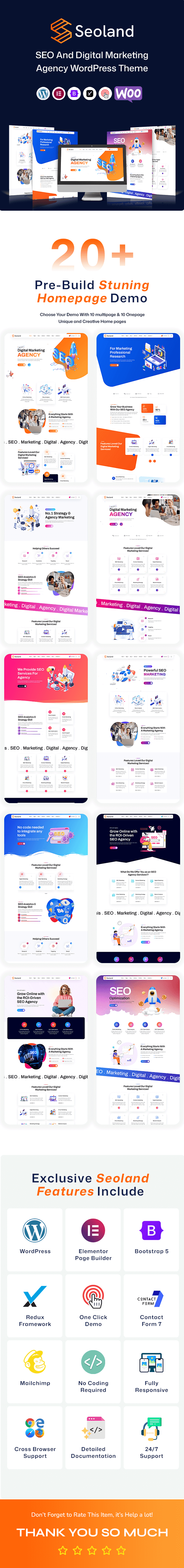 Seoland - SEO And Digital Marketing Agency WordPress Theme