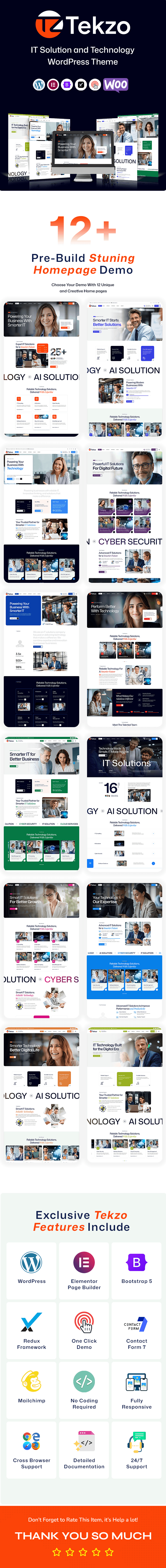 Tekzo – IT Solutions & Technology WordPress Theme