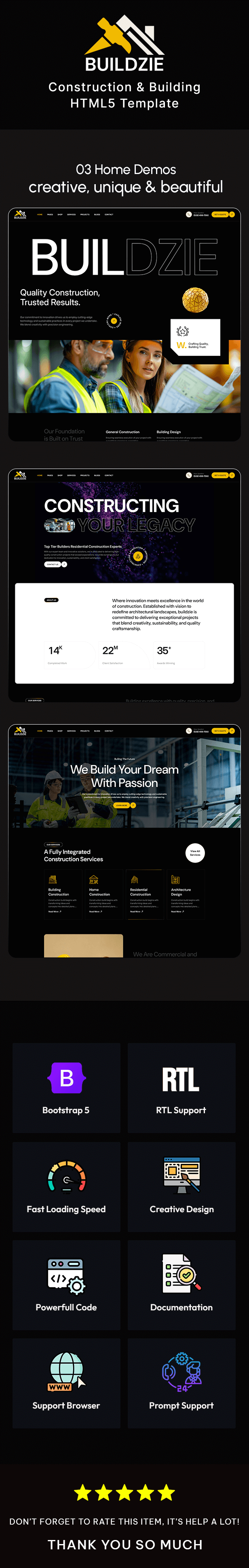 Buildzie - Construction HTML5 Template - 1